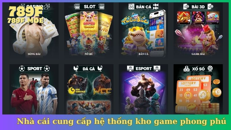 Nhà cái cung cấp hệ thống kho game phong phú