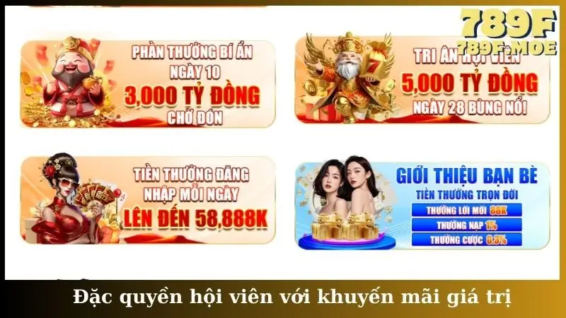 Đặc quyền hội viên với khuyến mãi giá trị