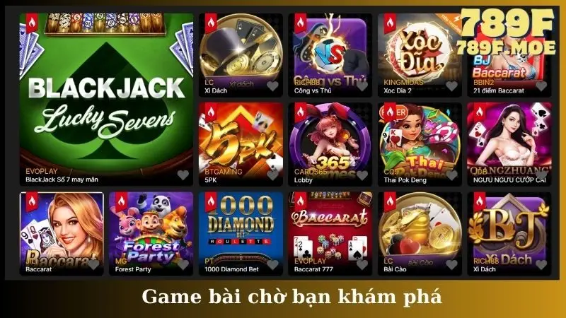Game bài chờ bạn khám phá