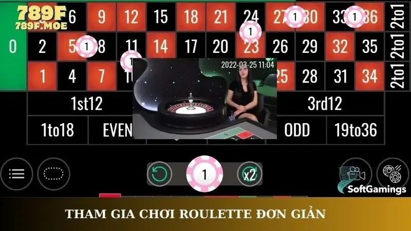 Tham gia chơi Roulette đơn giản